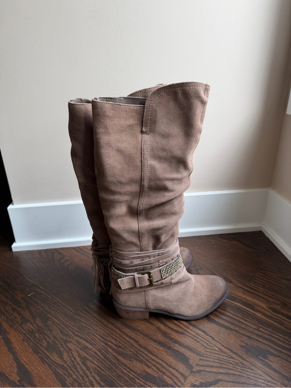 Naughty Monkey Stacey suede boots